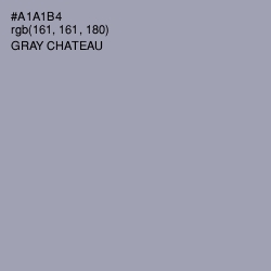 #A1A1B4 - Gray Chateau Color Image